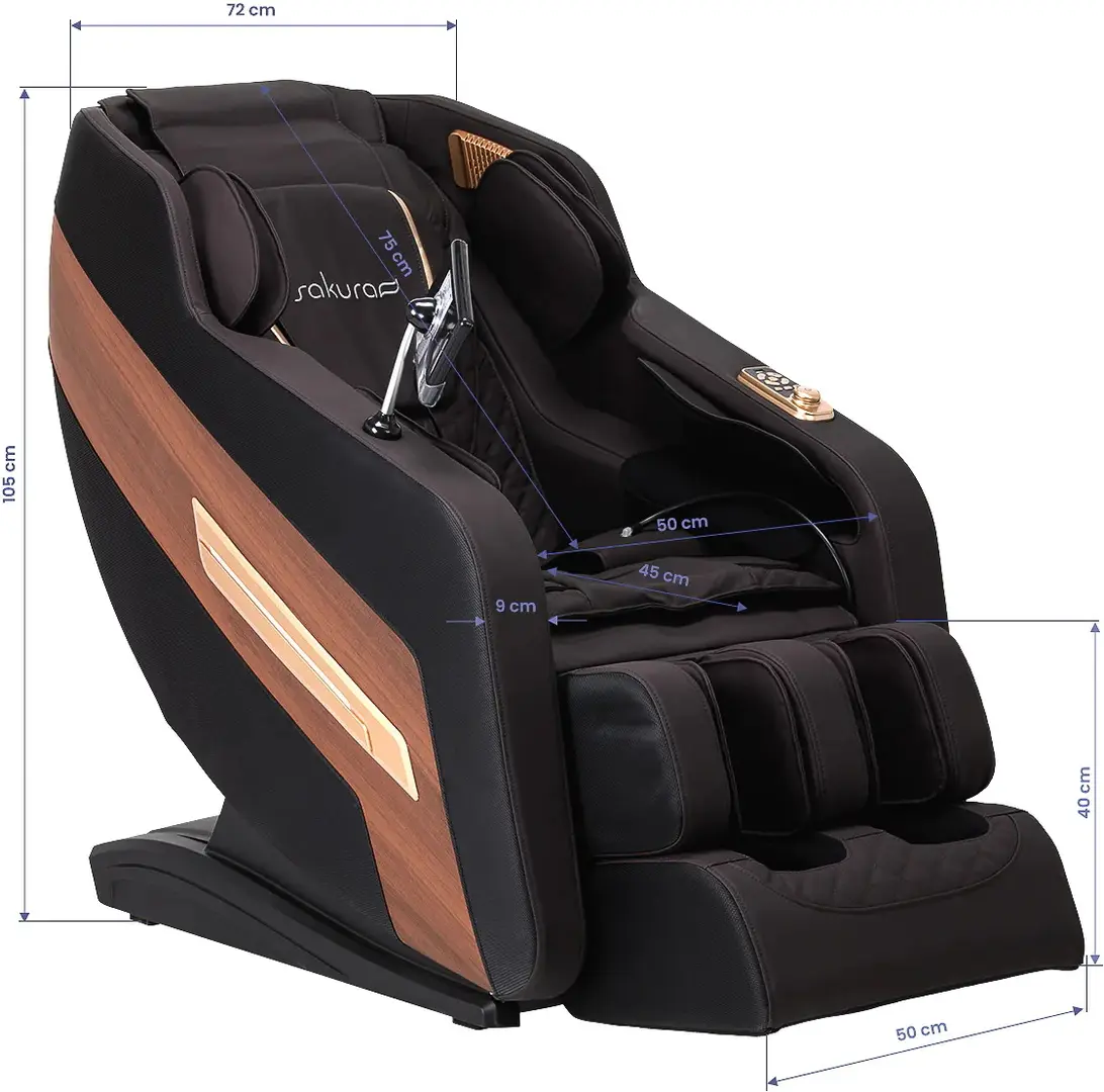 Fotoliu de masaj Sakura Classic 306A 148099 (Brown/Black)