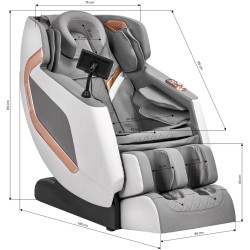 Fotoliu de masaj Sakura Classic 802A 148557 (Grey/White) Thumb