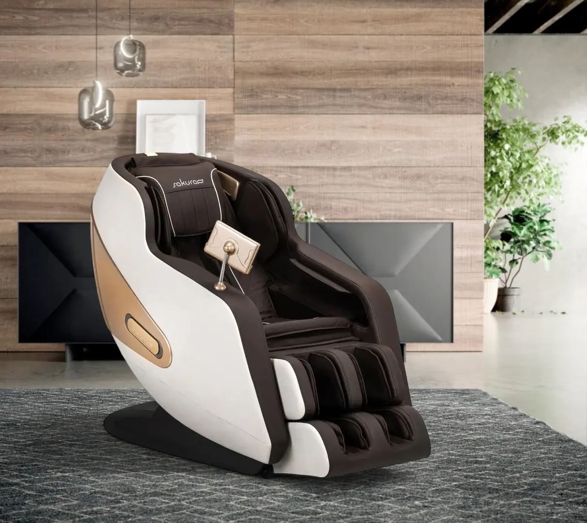 Массажное кресло Sakura Comfort Plus 806 148412 (Brown/White)