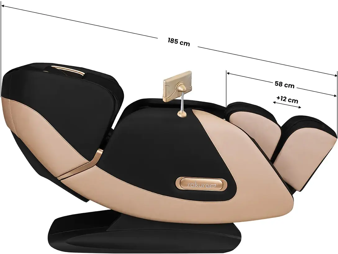 Массажное кресло Sakura Luxury 808 143080 (Black/Beige)