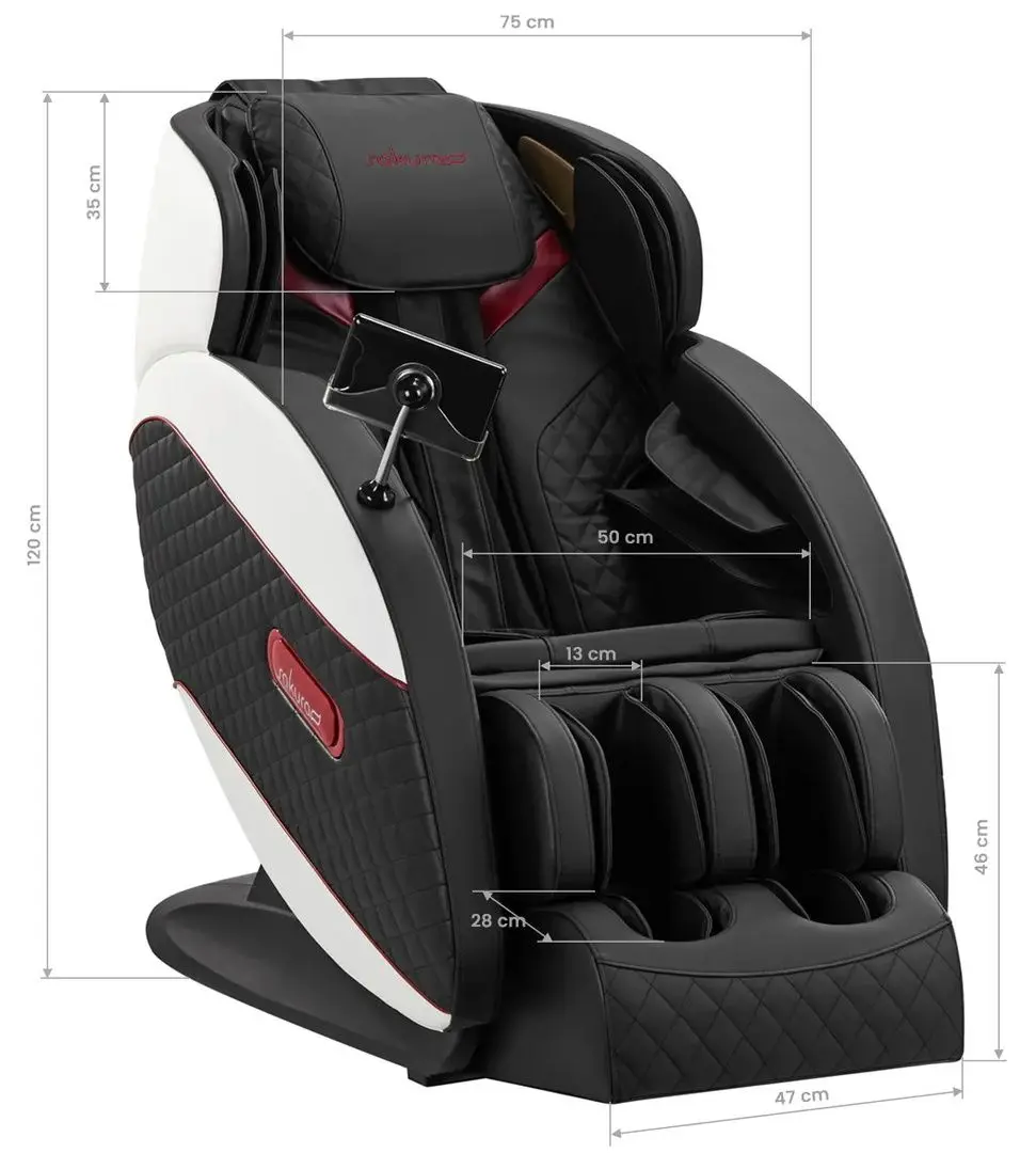Массажное кресло Sakura Standard 801 (Black/Red)