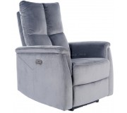 Fotoliu-recliner Signal Neptun M Velvet Bluvel 14 (Grey)