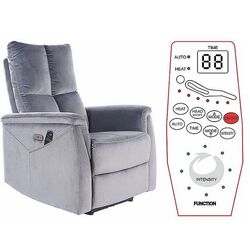 Fotoliu-recliner Signal Neptun M Velvet Bluvel 14 (Grey) Thumb