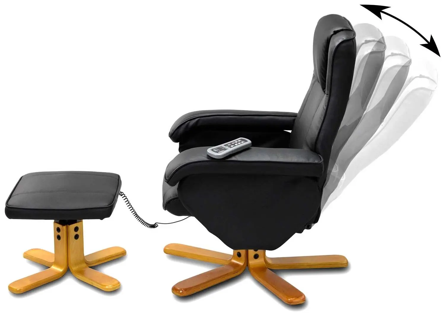 Fotoliu de masaj cu suport Sofotel 2010 (Black) - 3