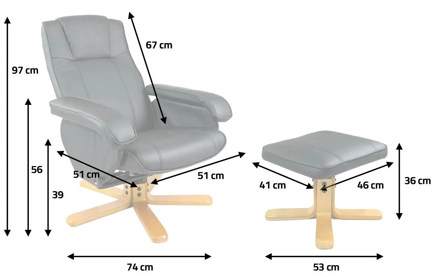 Fotoliu de masaj cu suport Sofotel 2010 (Black) - 6