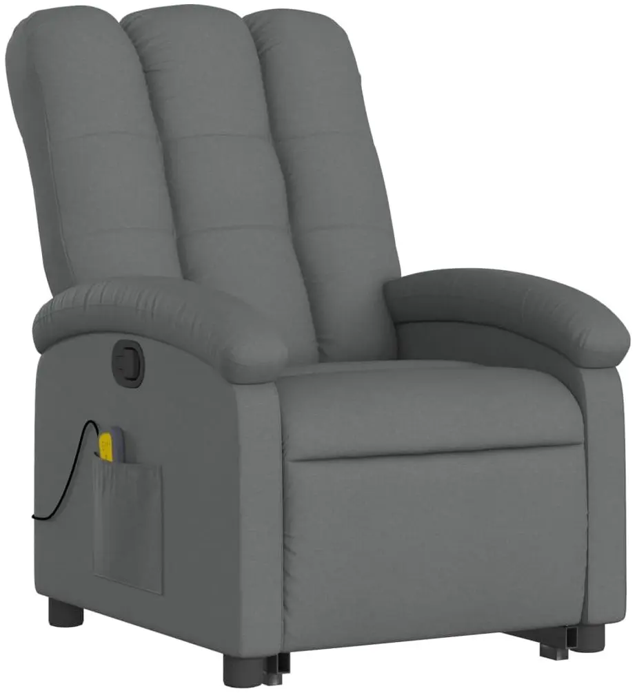 Массажное кресло с подъемником VidaXL 3204105 (Dark Grey)