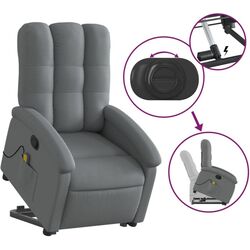 Массажное кресло с подъемником VidaXL 3204105 (Dark Grey) Thumb