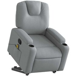 Массажное кресло с подъемником VidaXL 3204380 (Light Grey) Thumb