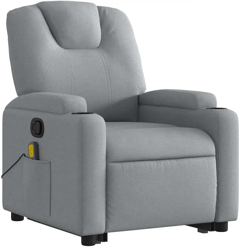 Массажное кресло с подъемником VidaXL 3204380 (Light Grey)