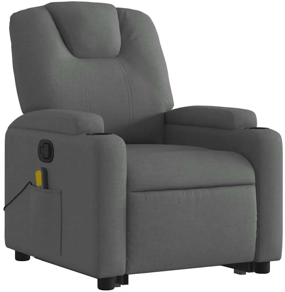Массажное кресло с подъемником VidaXL 3204381 (Dark Grey)