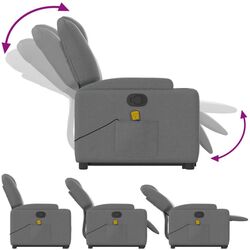 Массажное кресло с подъемником VidaXL 3204381 (Dark Grey) Thumb