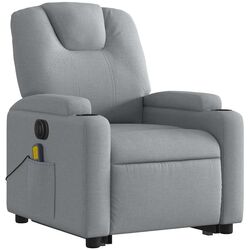 Массажное кресло с подъемником VidaXL 3204404 (Light Grey) Thumb