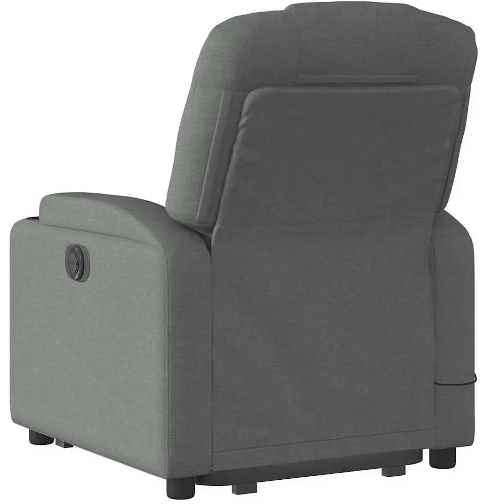 Fotoliu de masaj cu ridicare VidaXL 3204405 (Dark Grey)