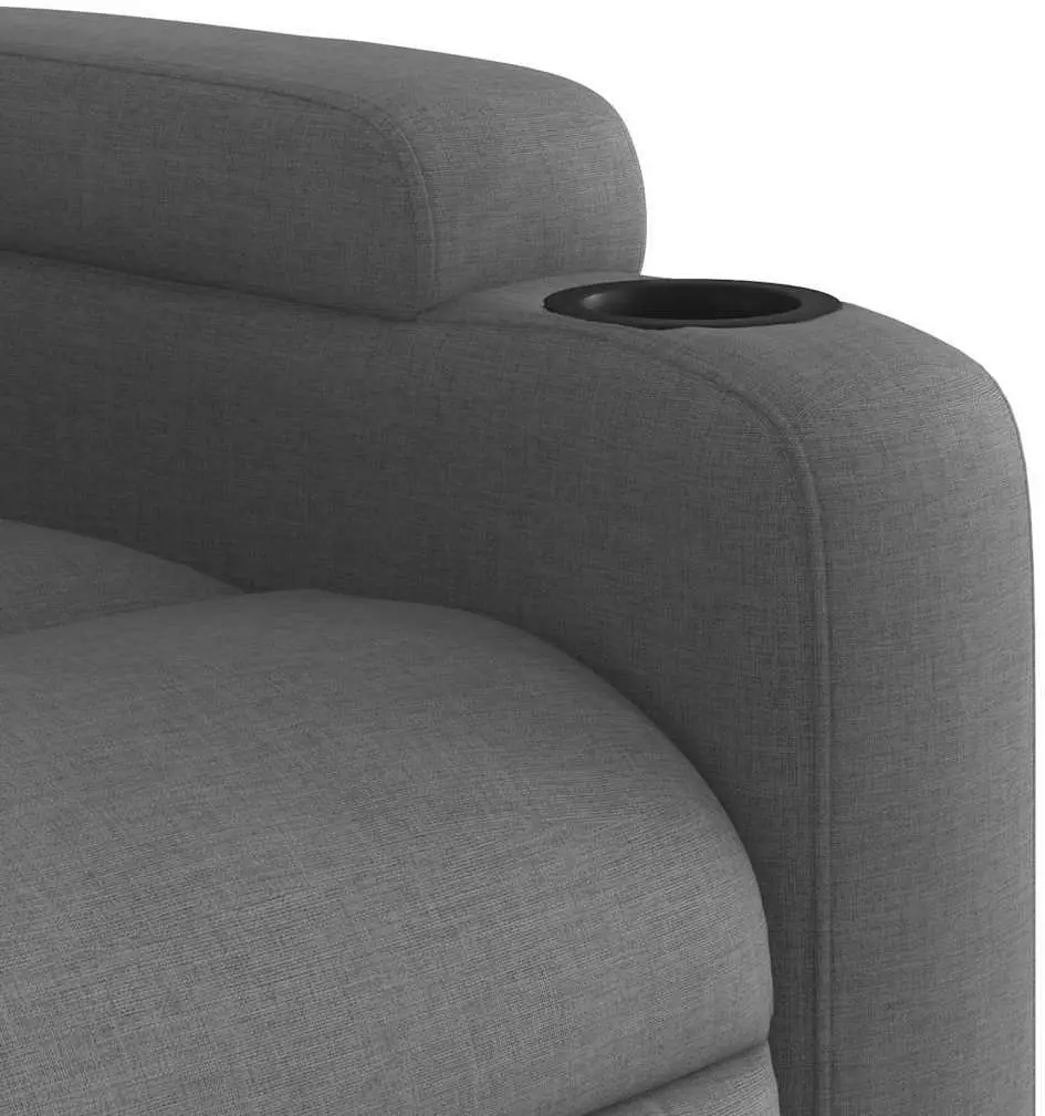Fotoliu de masaj cu ridicare VidaXL 3204405 (Dark Grey)