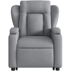 Fotoliu de masaj cu ridicare VidaXL 3204494 (Light Grey) Thumb