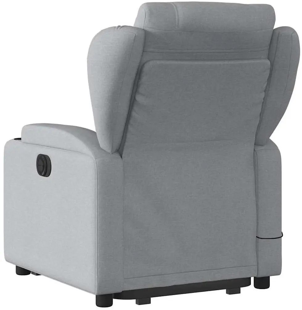 Fotoliu de masaj cu ridicare VidaXL 3204494 (Light Grey)