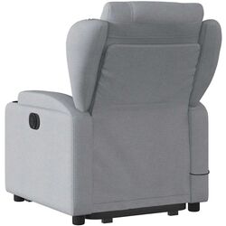 Fotoliu de masaj cu ridicare VidaXL 3204518 (Light Grey) Thumb
