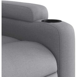 Fotoliu de masaj cu ridicare VidaXL 3204518 (Light Grey) Thumb