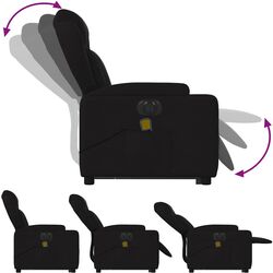 Массажное кресло с подъемником VidaXL 3204520 (Black) Thumb