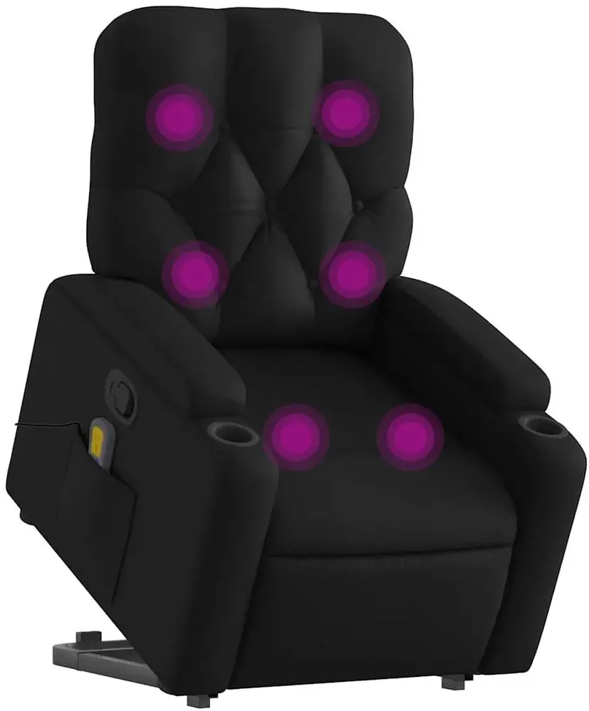 Fotoliu de masaj cu ridicare VidaXL 3204779 (Black)