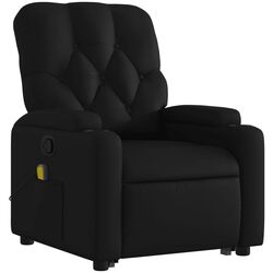 Fotoliu de masaj cu ridicare VidaXL 3204779 (Black) Thumb