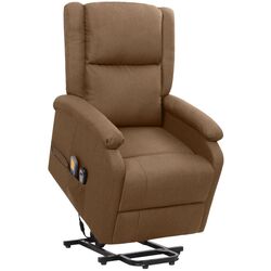 Fotoliu de masaj cu ridicare VidaXL 329713 (Brown) Thumb