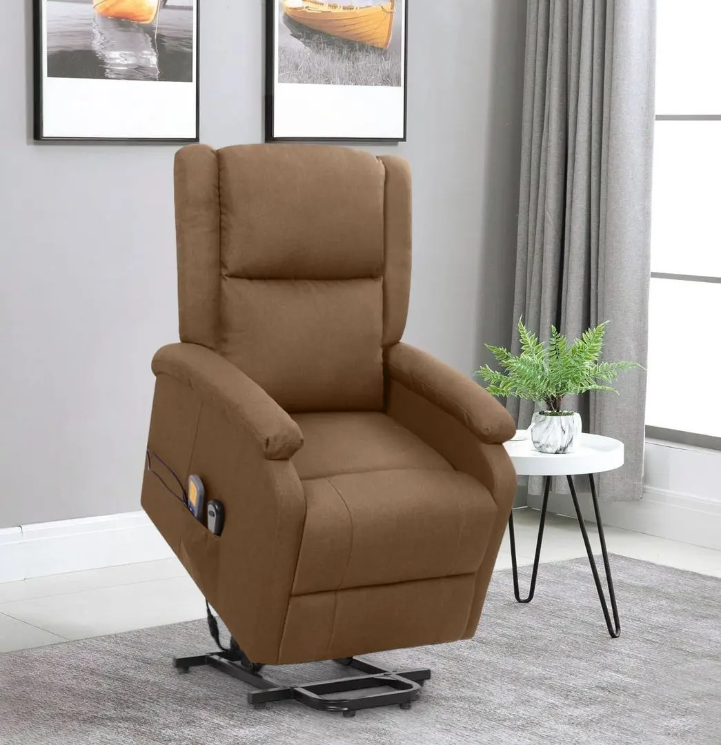 Fotoliu de masaj cu ridicare VidaXL 329713 (Brown)