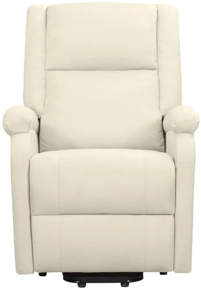 Fotoliu de masaj cu ridicare VidaXL 329718 (Cream)