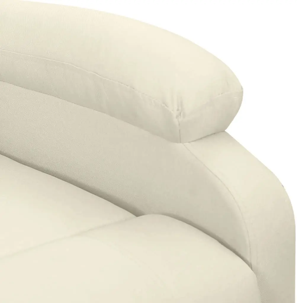 Fotoliu de masaj cu ridicare VidaXL 329718 (Cream)