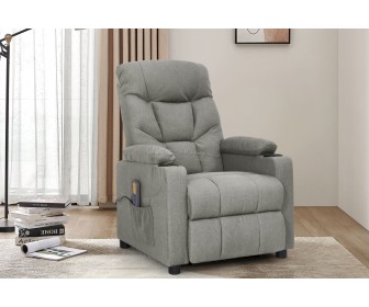 Массажное кресло VidaXL 3093467 (Light Grey)