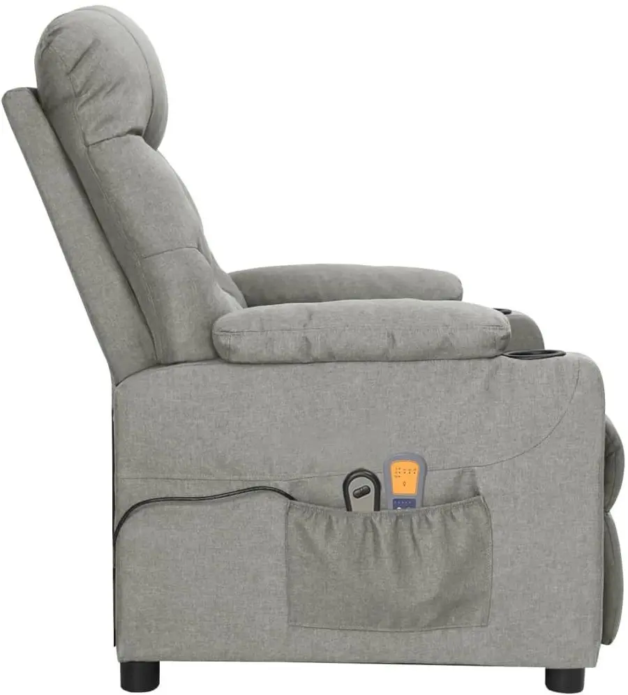 Fotoliu de masaj VidaXL 3098827 (Light Grey)