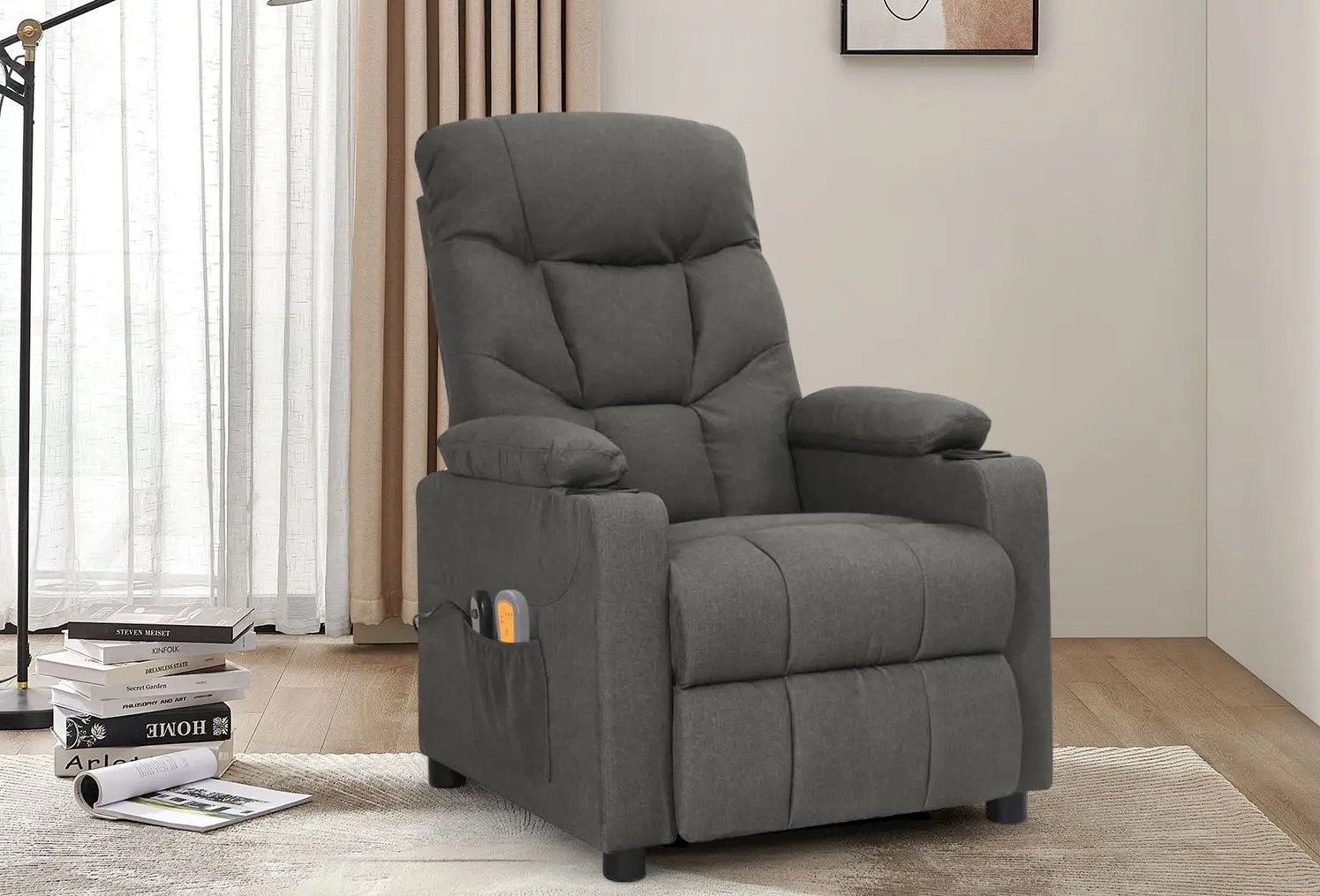 Массажное кресло VidaXL 3098828 (Dark Grey)