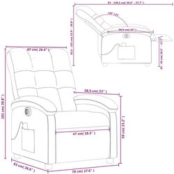 Массажное кресло VidaXL 3204081 (Dark Grey) Thumb