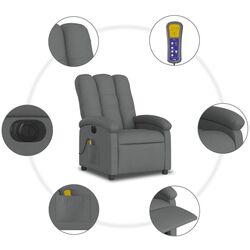 Массажное кресло VidaXL 3204081 (Dark Grey) Thumb