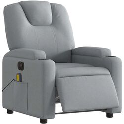 Fotoliu de masaj VidaXL 3204356 (Light Grey) Thumb