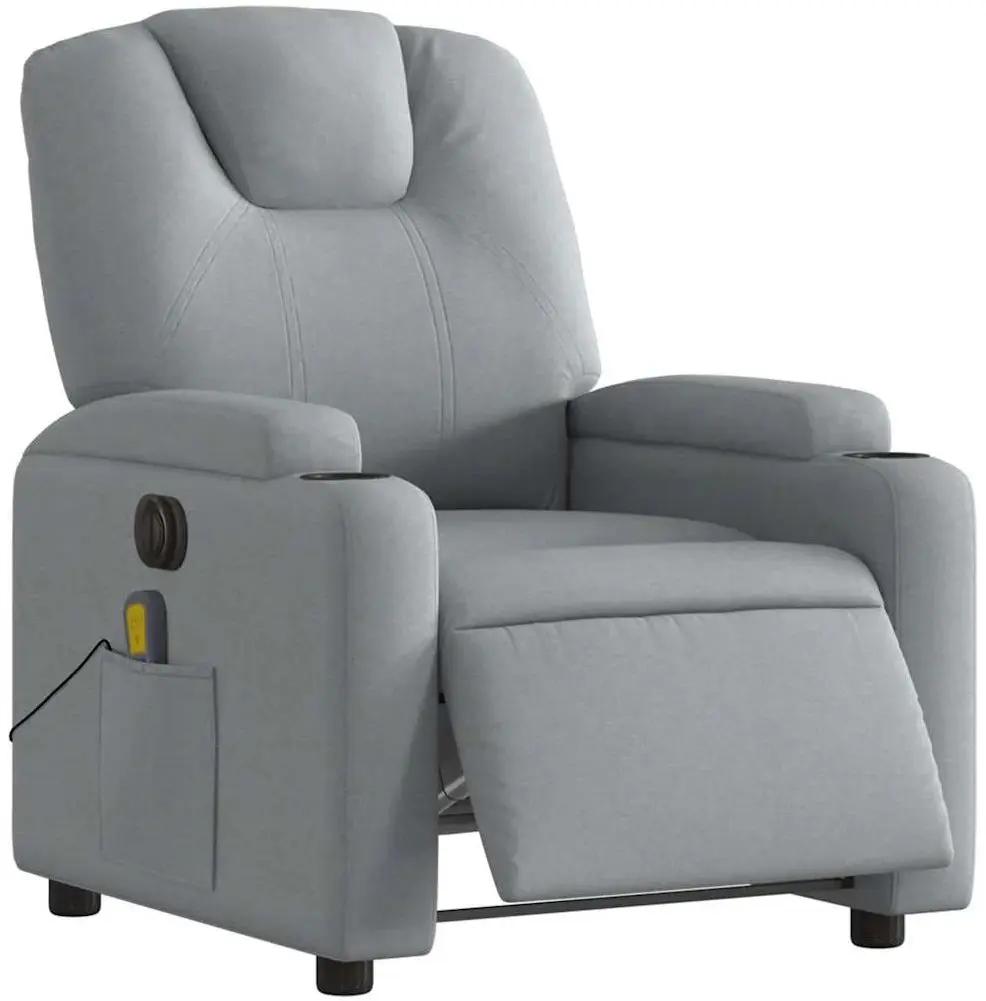 Fotoliu de masaj VidaXL 3204356 (Light Grey)