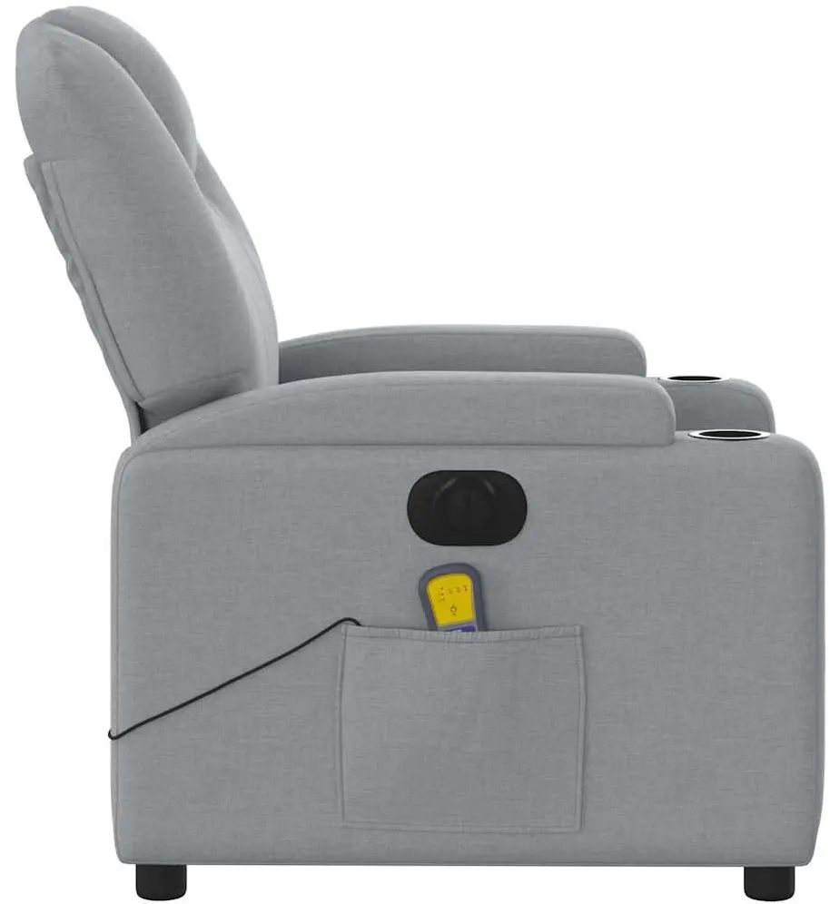Fotoliu de masaj VidaXL 3204356 (Light Grey)