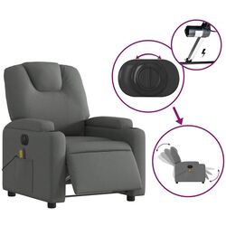 Fotoliu de masaj VidaXL 3204357 (Dark Grey) Thumb