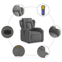 Массажное кресло VidaXL 3204471 (Dark Grey) Thumb