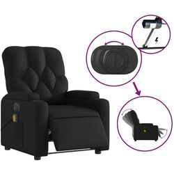 Fotoliu de masaj VidaXL 3204765 (Black) Thumb