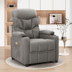 Fotoliu de masaj VidaXL 339092 (Light Grey)