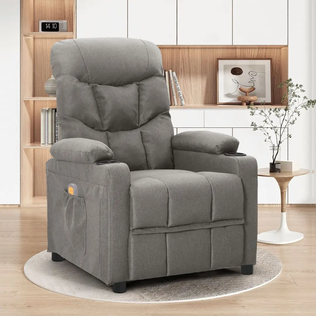 Массажное кресло VidaXL 339092 (Light Grey)