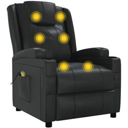 Fotoliu de masaj VidaXL 342712 (Black) Thumb