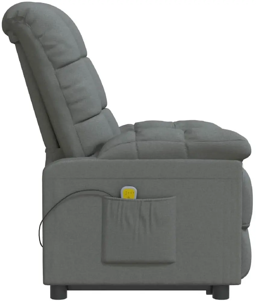 Fotoliu de masaj VidaXL 342734 (Dark Grey)