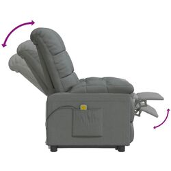 Fotoliu de masaj VidaXL 342734 (Dark Grey) Thumb