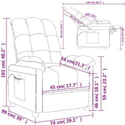 Fotoliu de masaj VidaXL 342734 (Dark Grey) Thumb