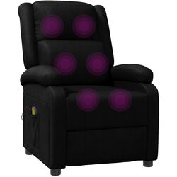 Fotoliu de masaj VidaXL 344181 (Black) Thumb