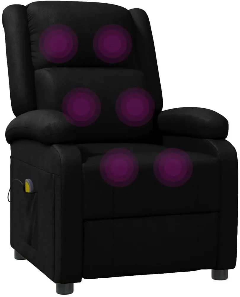 Fotoliu de masaj VidaXL 344181 (Black)