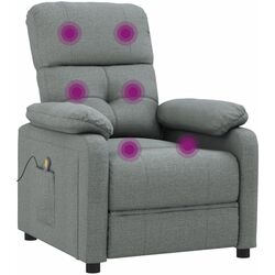 Fotoliu de masaj VidaXL 348288 (Dark Grey) Thumb