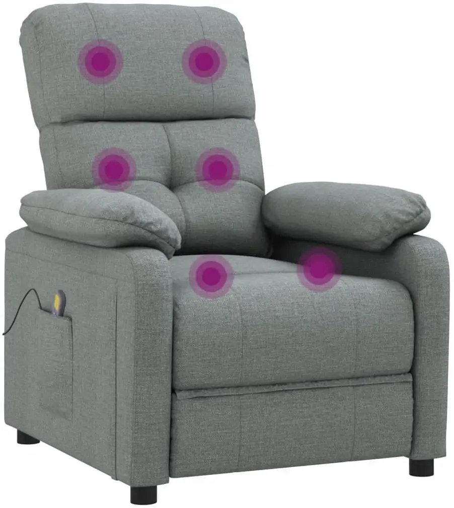 Fotoliu de masaj VidaXL 348288 (Dark Grey)
